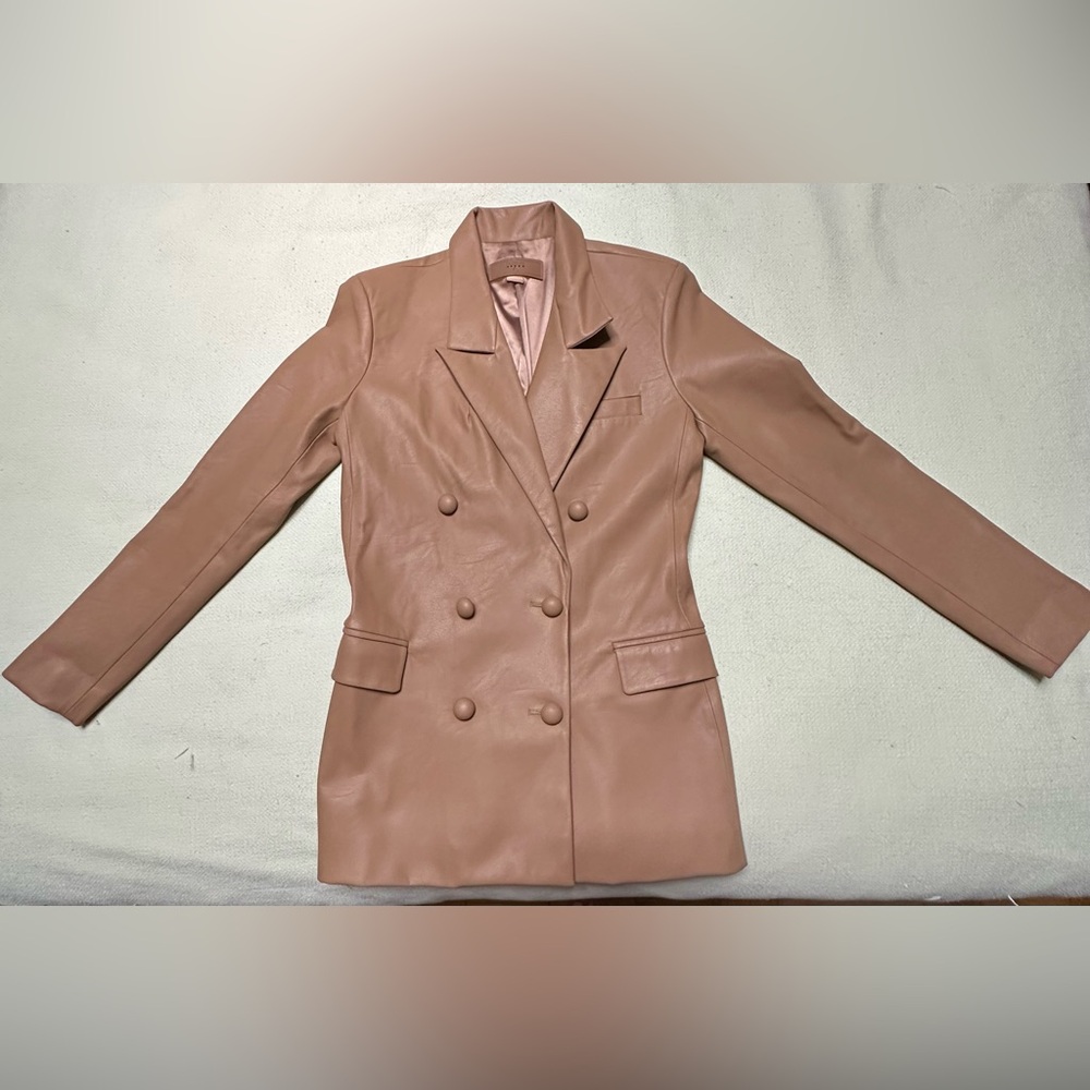 NWOT Blank NYC Women's Small Tan Double-Breasted Blazer